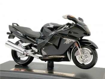 1 299 р. Модель мотоцикла Honda CBR1100xx Черного цвета масштаб 1 18  пм-00018356  с доставкой в г. Воронеж. Увеличить фотографию 1