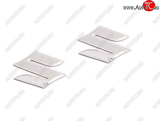 579 р. Наклейка на бак Логотип Suzuki 3D  пм-00017001  с доставкой в г. Воронеж