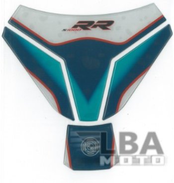 1 379 р. Наклейка на бак для мотоцикла BMW S1000RR Бело-Сине-Голубая Широкая  пм-00017084  с доставкой в г. Воронеж. Увеличить фотографию 1