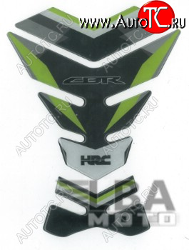 1 329 р. Наклейка на бак для мотоцикла Honda CBR HRC Черно-Зелёная  пм-00017087  с доставкой в г. Воронеж