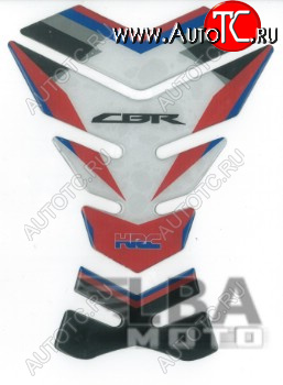 1 329 р. Наклейка на бак для мотоцикла Honda CBR HRC Бело-Красная  пм-00017089  с доставкой в г. Воронеж