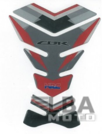 1 329 р. Наклейка на бак для мотоцикла Honda CBR HRC Серо-Красная  пм-00017090  с доставкой в г. Воронеж. Увеличить фотографию 1