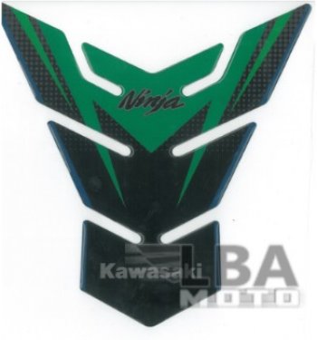 1 329 р. Наклейка на бак для мотоцикла Kawasaki Ninja Зелено-Черная  пм-00017094  с доставкой в г. Воронеж. Увеличить фотографию 2