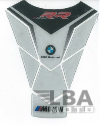 1 329 р. Наклейка на бак для мотоцикла BMW S1000RR Бело-Черная  пм-00017099  с доставкой в г. Воронеж. Увеличить фотографию 2