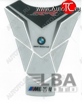 1 329 р. Наклейка на бак для мотоцикла BMW S1000RR Бело-Черная  пм-00017099  с доставкой в г. Воронеж