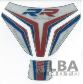 1 329 р. Наклейка на бак для мотоцикла BMW S1000RR Бело-Красно-Синяя Широкая  пм-00017111  с доставкой в г. Воронеж. Увеличить фотографию 1