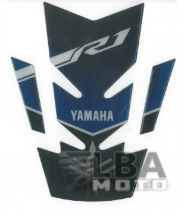 1 379 р. Наклейка на бак для мотоцикла Yamaha YZF-R1 Сине-Черная  пм-00017116  с доставкой в г. Воронеж. Увеличить фотографию 2