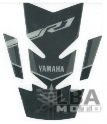1 329 р. Наклейка на бак для мотоцикла Yamaha YZF-R1 Серо-Черная  пм-00017117  с доставкой в г. Воронеж. Увеличить фотографию 1