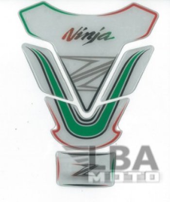 1 329 р. Наклейка на бак для мотоцикла Kawasaki Ninja Z Бело-Зеленая  пм-00017121  с доставкой в г. Воронеж. Увеличить фотографию 1
