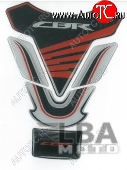 1 329 р. Наклейка на бак для мотоцикла Honda CBR 2 Черно-Бело-Красная  пм-00017124  с доставкой в г. Воронеж