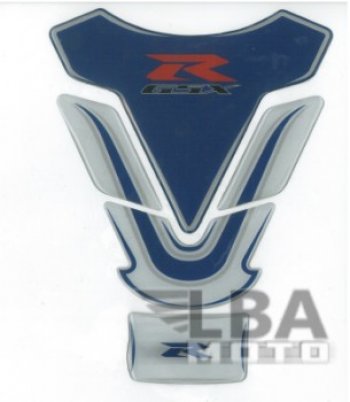 1 329 р. Наклейка на бак для мотоцикла Suzuki GSX-R Бело-Синяя  пм-00017125  с доставкой в г. Воронеж. Увеличить фотографию 2
