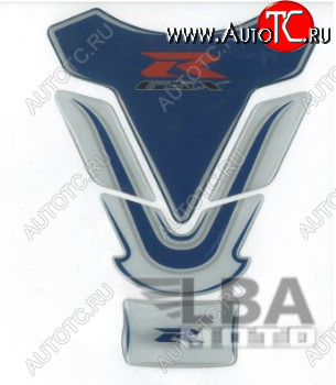 1 329 р. Наклейка на бак для мотоцикла Suzuki GSX-R Бело-Синяя  пм-00017125  с доставкой в г. Воронеж