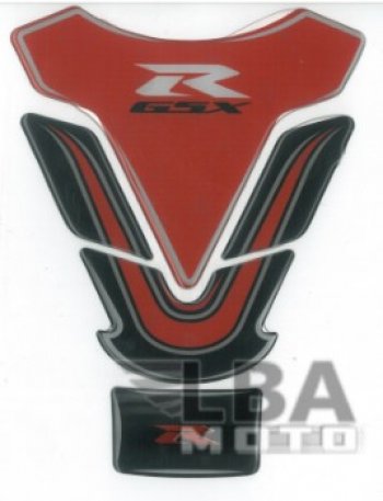 1 329 р. Наклейка на бак для мотоцикла Suzuki GSX-R Красно-Черная  пм-00017127  с доставкой в г. Воронеж. Увеличить фотографию 2