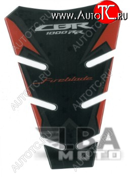 1 329 р. Наклейка на бак для мотоцикла Honda CBR1000RR Красно-Черная  пм-00017129  с доставкой в г. Воронеж