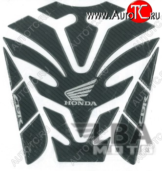 1 279 р. Наклейка на бак для мотоцикла Honda CBR Карбон Черная 2  пм-00017135  с доставкой в г. Воронеж