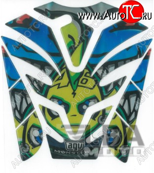 1 329 р. Наклейка на бак для мотоцикла VR46 AGV 1  пм-00017136  с доставкой в г. Воронеж