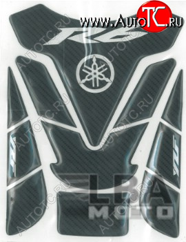 1 279 р. Наклейка на бак для мотоцикла Yamaha YZF-R6 Под Карбон 1  пм-00017144  с доставкой в г. Воронеж