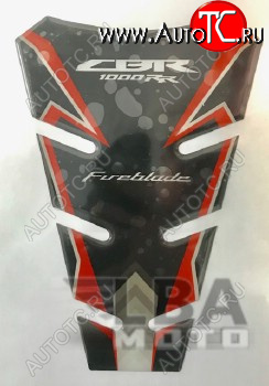 1 329 р. Наклейка на бак для мотоцикла Honda CBR1000RR Красно-Черная 2  пм-00017158  с доставкой в г. Воронеж