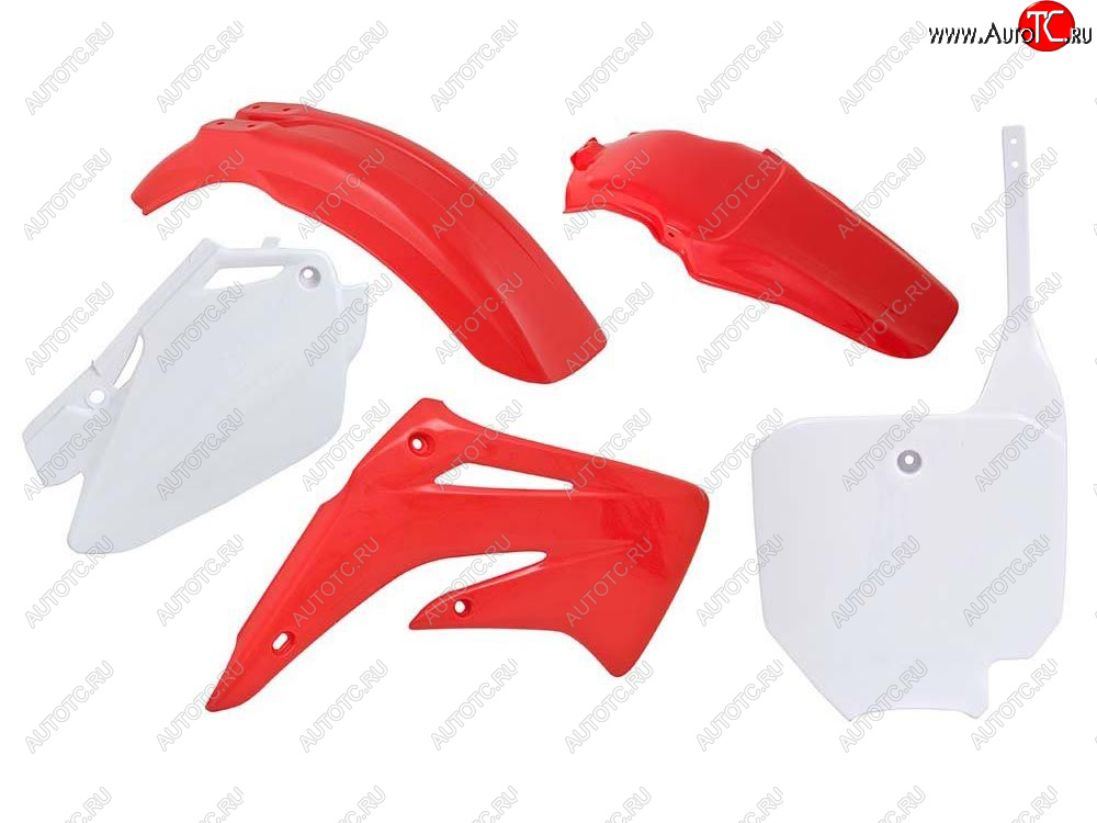 12 749 р. Комплект пластика R-Tech Honda CR85 03-07 (R-KITCRF-OEM-511) Красно-Белый  r-kitcrf-oem-511  с доставкой в г. Воронеж