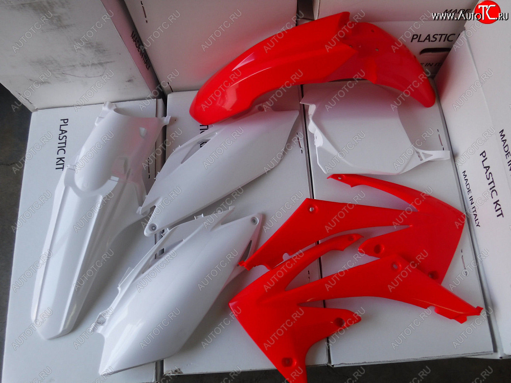 15 599 р. Комплект пластика R-Tech Honda CRF450RRX 2017 (R-KITCRF-OEM-600) красный-белый  r-kitcrf-oem-600  с доставкой в г. Воронеж