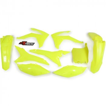 14 999 р. Комплект пластика R-Tech Honda CRF250R 14-17, CRF450R 13-16 (R-KITCRF-GF0-517) неоновый желтый  r-kitcrf-gf0-517  с доставкой в г. Воронеж. Увеличить фотографию 1