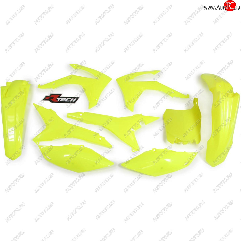 14 999 р. Комплект пластика R-Tech Honda CRF250R 14-17, CRF450R 13-16 (R-KITCRF-GF0-517) неоновый желтый  r-kitcrf-gf0-517  с доставкой в г. Воронеж
