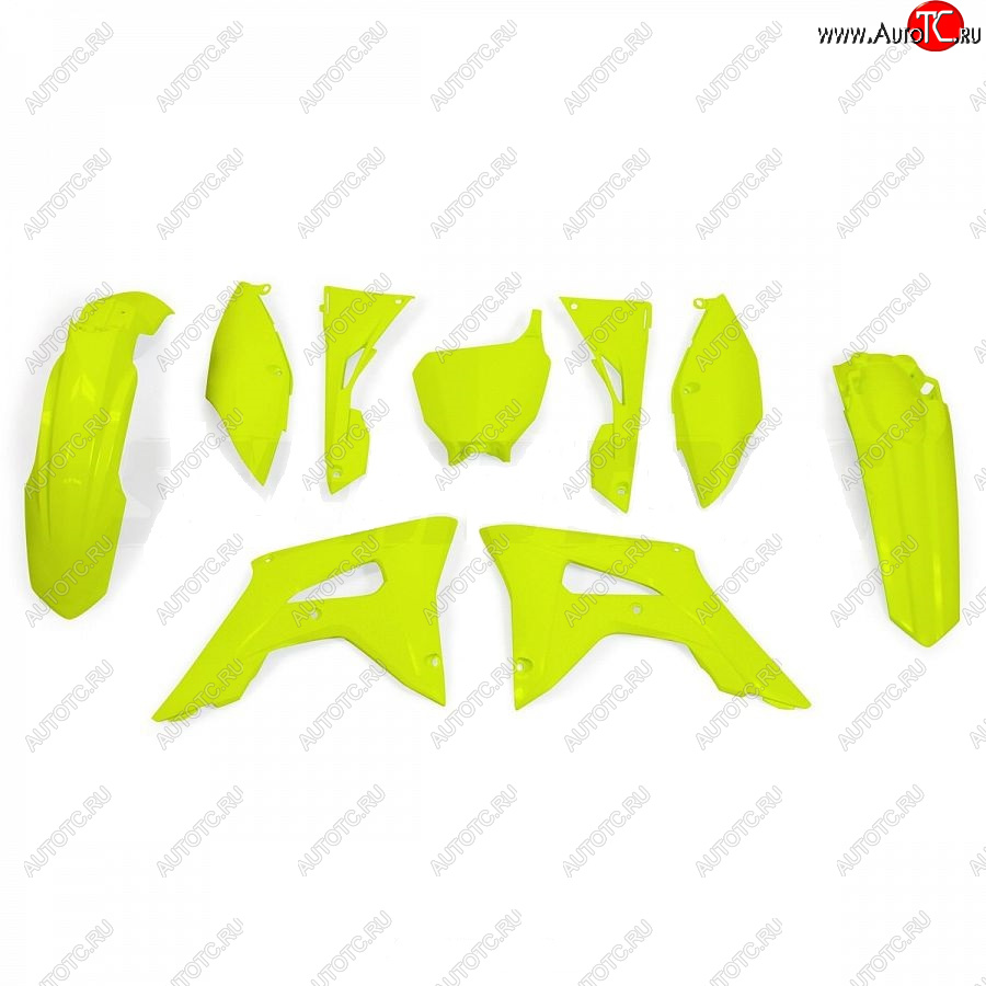 14 999 р. Комплект пластика R-Tech Honda CRF250R 2018, CRF450R 17-18 (R-KITCRF-GF0-599) неоновый желтый  r-kitcrf-gf0-599  с доставкой в г. Воронеж