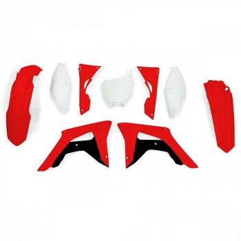 14 999 р. Комплект пластика R-Tech Honda CRF250R 2018, CRF450R 17-18 (R-KITCRF-OEM-599) красный-белый  r-kitcrf-oem-599  с доставкой в г. Воронеж. Увеличить фотографию 1