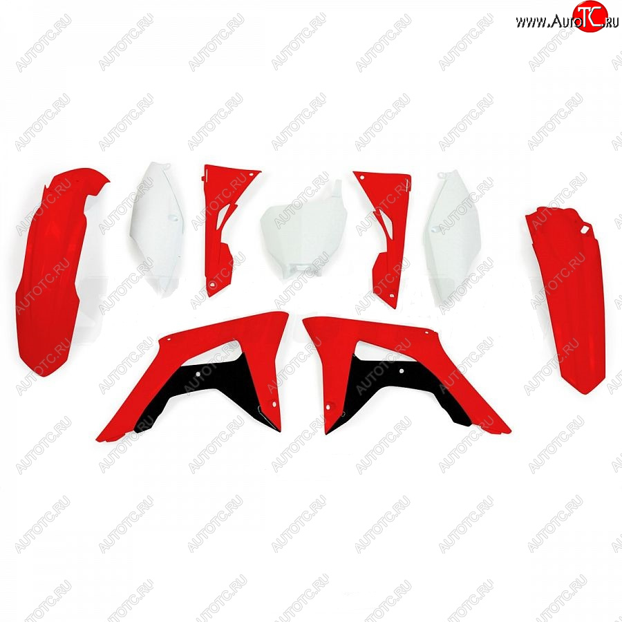 14 999 р. Комплект пластика R-Tech Honda CRF250R 2018, CRF450R 17-18 (R-KITCRF-OEM-599) красный-белый  r-kitcrf-oem-599  с доставкой в г. Воронеж
