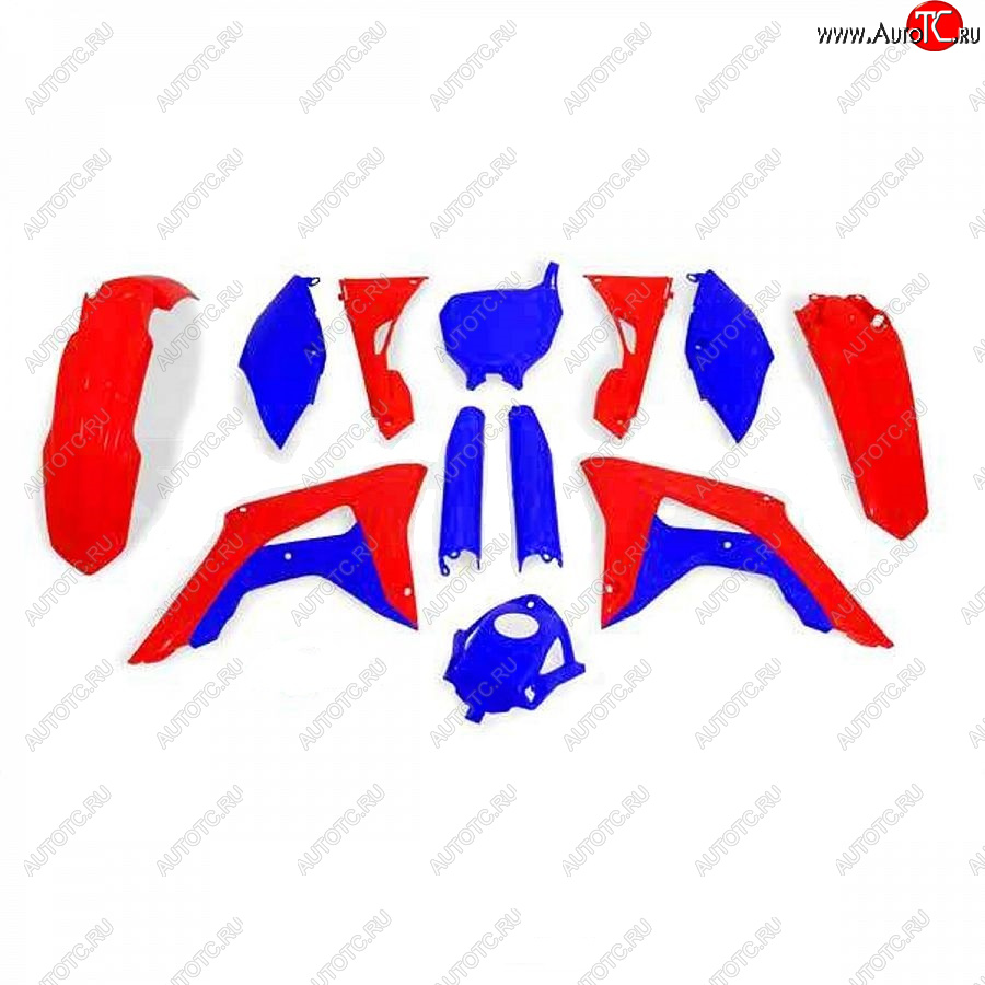14 999 р. Комплект пластика R-Tech Honda CRF250R 2018, CRF450R 17-18 (R-KITCRF-RSB-599) красный-синий  r-kitcrf-rsb-599  с доставкой в г. Воронеж