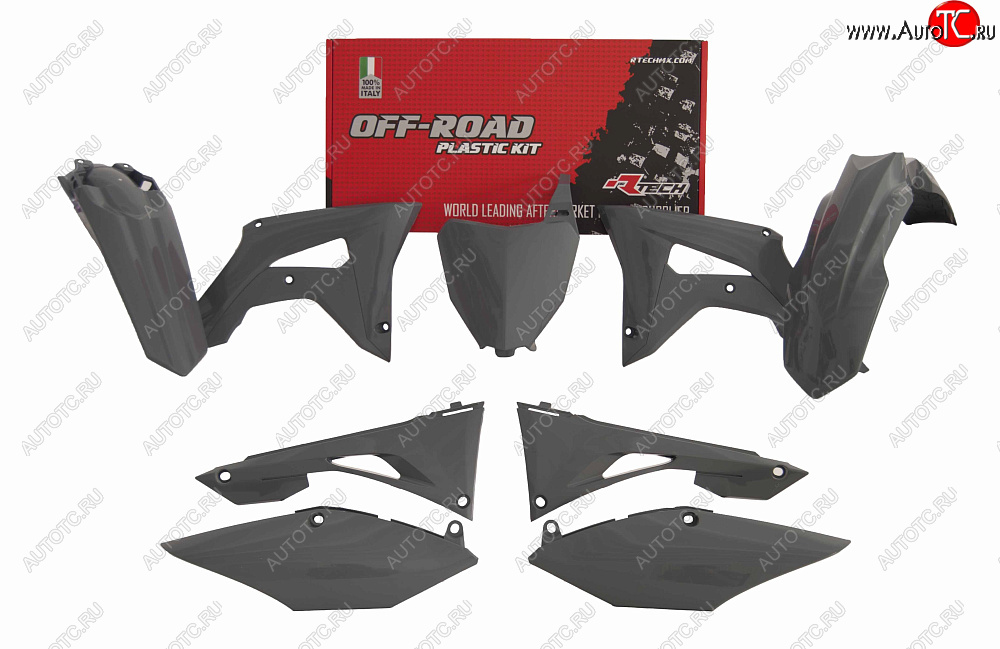 14 999 р. Комплект пластика R-Tech Honda CRF250R 19-20, CRF450R 19-20 (R-KITCRF-GR0-519) Quantum Grey серый  r-kitcrf-gr0-519  с доставкой в г. Воронеж