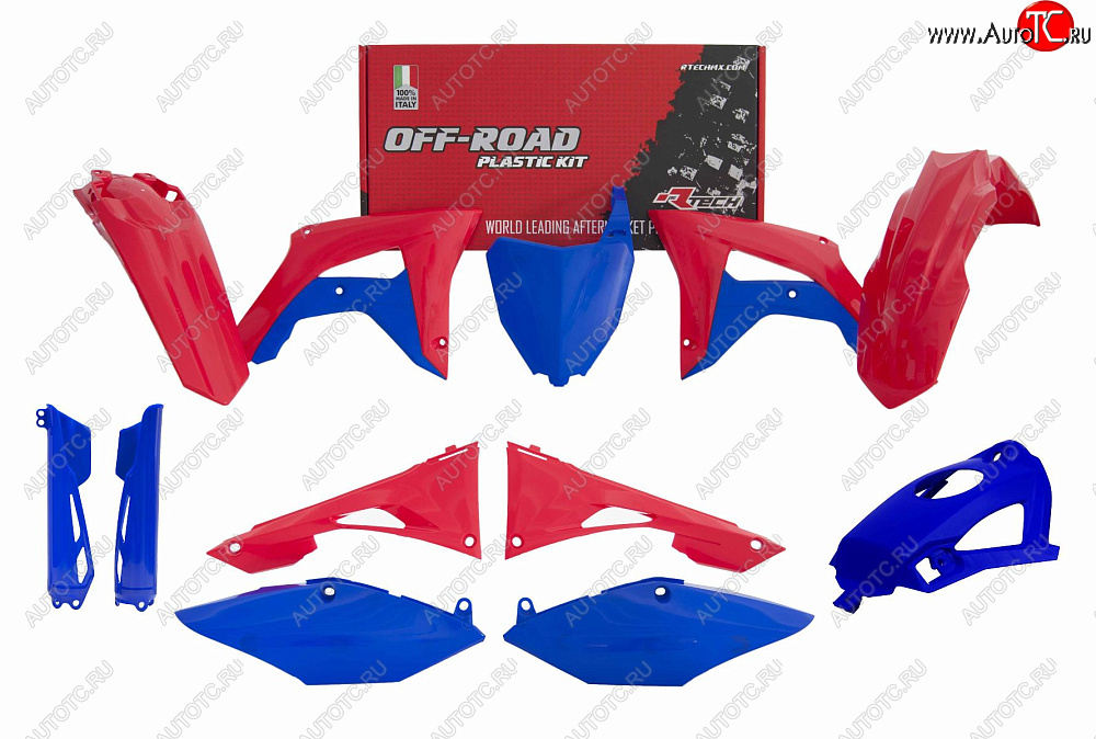 14 999 р. Комплект пластика R-Tech Honda CRF250R 19-20, CRF450R 19-20 (R-KITCRF-RSB-519) красный-синий  r-kitcrf-rsb-519  с доставкой в г. Воронеж