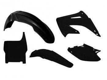 12 749 р. Комплект пластика R-Tech Honda CR125250 2004-2007 (R-KITCR0-NR0-503) Черный  r-kitcr0-nr0-503  с доставкой в г. Воронеж. Увеличить фотографию 1