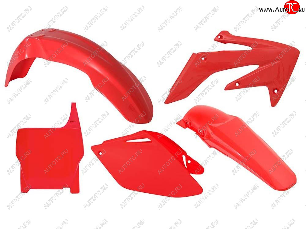 12 749 р. Комплект пластика R-Tech Honda CRF250R 06-07 (R-KITCRF-RS0-508) Красный  r-kitcrf-rs0-508  с доставкой в г. Воронеж