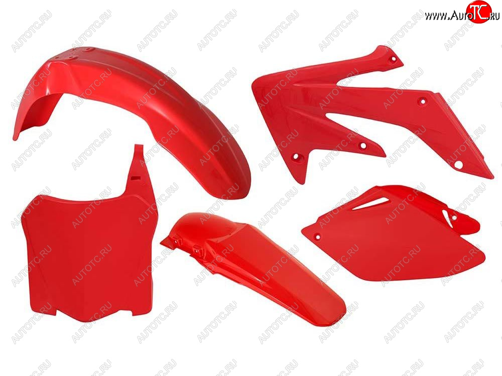 12 749 р. Комплект пластика R-Tech Honda CRF250R 08-09 (R-KITCRF-RS0-588) Красный  r-kitcrf-rs0-588  с доставкой в г. Воронеж