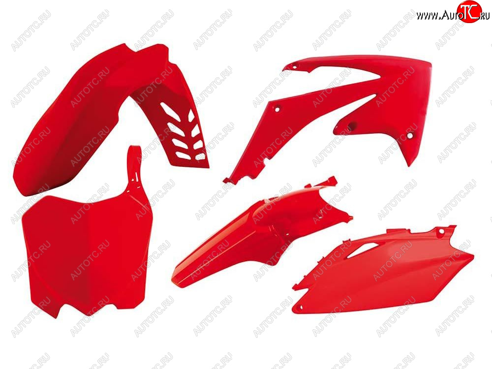 12 749 р. Комплект пластика R-Tech Honda CRF250R 10-13, CRF450R 09-12 (R-KITCRF-RS0-513) Красный  r-kitcrf-rs0-513  с доставкой в г. Воронеж