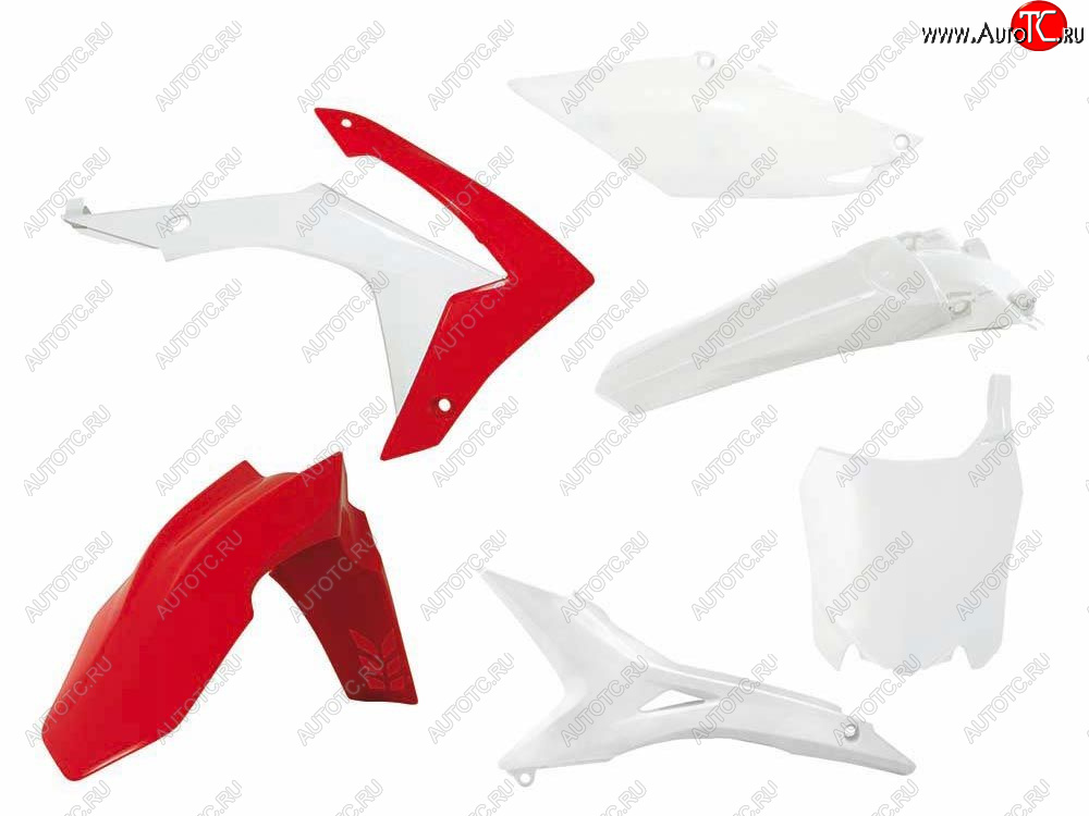 14 999 р. Комплект пластика R-Tech Honda CRF250R 14-17, CRF450R 13-16 (R-KITCRF-OEM-518) Бело-Красный  r-kitcrf-oem-518  с доставкой в г. Воронеж