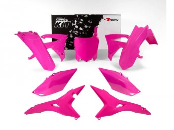 14 999 р. Комплект пластика R-Tech Honda CRF250R 14-17, CRF450R 13-16 (R-KITCRF-FU0-518) Розовый Неон  r-kitcrf-fu0-518  с доставкой в г. Воронеж. Увеличить фотографию 1
