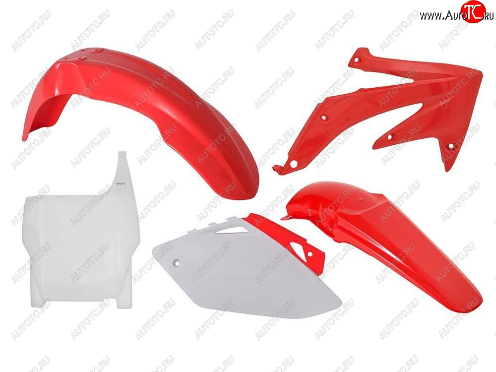 12 749 р. Комплект пластика R-Tech Honda CRF450R 2007 (R-KITCRF-OEM-509) Красно-Белый  r-kitcrf-oem-509  с доставкой в г. Воронеж