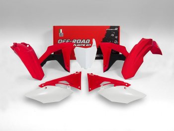 15 599 р. Комплект пластика R-Tech Honda CRF250RX 19-21, CRF450RX 19-20 (R-KITCRF-OEM-601) бело-красный  r-kitcrf-oem-601  с доставкой в г. Воронеж. Увеличить фотографию 1