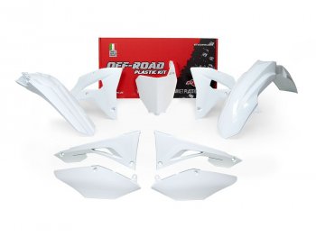 15 599 р. Комплект пластика R-Tech Honda CRF250RX 19-21, CRF450RX 19-20 (R-KITCRF-BN0-601) белый  r-kitcrf-bn0-601  с доставкой в г. Воронеж. Увеличить фотографию 1