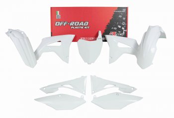 17 399 р. Комплект пластика R-Tech Honda CRF250R 19-21, CRF450R 19-20 (R-KITCRF-BN0-519) белый  r-kitcrf-bn0-519  с доставкой в г. Воронеж. Увеличить фотографию 1