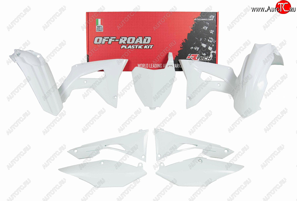17 399 р. Комплект пластика R-Tech Honda CRF250R 19-21, CRF450R 19-20 (R-KITCRF-BN0-519) белый  r-kitcrf-bn0-519  с доставкой в г. Воронеж