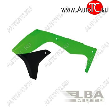 7 399 р. Обтекатели радиатора R-Tech Kawasaki KX450F 16-17 (R-CVKXFVENR16) зеленыечерные  r-cvkxfvenr16  с доставкой в г. Воронеж