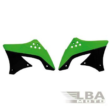 7 399 р. Обтекатели радиатора R-Tech Kawasaki KX450F 09-11 (R-CVKXFVENR49) зеленыечерные  r-cvkxfvenr49  с доставкой в г. Воронеж. Увеличить фотографию 1