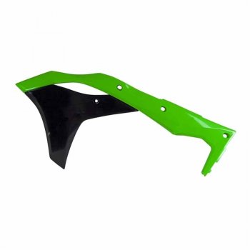 7 399 р. Обтекатели радиатора R-Tech Kawasaki KX250F 17-20 (R-CVKXFVFNR17) зеленыечерные Неон  r-cvkxfvfnr17  с доставкой в г. Воронеж. Увеличить фотографию 1