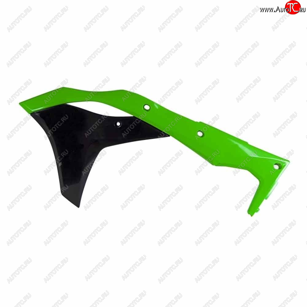 7 399 р. Обтекатели радиатора R-Tech Kawasaki KX250F 17-20 (R-CVKXFVFNR17) зеленыечерные Неон  r-cvkxfvfnr17  с доставкой в г. Воронеж