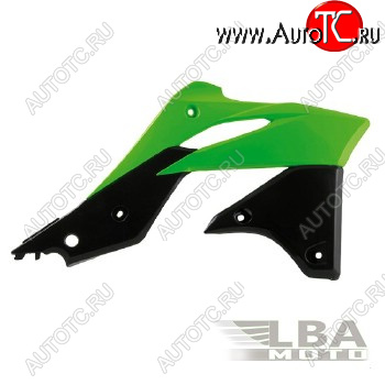 7 399 р. Обтекатели радиатора R-Tech Kawasaki KX250F 13-16 (R-CVKXFVENR13) зеленыечерные  r-cvkxfvenr13  с доставкой в г. Воронеж