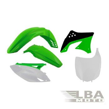 12 749 р. Комплект пластика R-Tech Kawasaki KX450F 09-11 (R-KITKXF-OEM-510) зеленыйчерныйбелый  r-kitkxf-oem-510  с доставкой в г. Воронеж. Увеличить фотографию 1