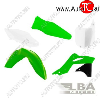 12 749 р. Комплект пластика R-Tech Kawasaki KX250F 13-16 (R-KITKXF-OEM-596) зеленыйчерныйбелый  r-kitkxf-oem-596  с доставкой в г. Воронеж